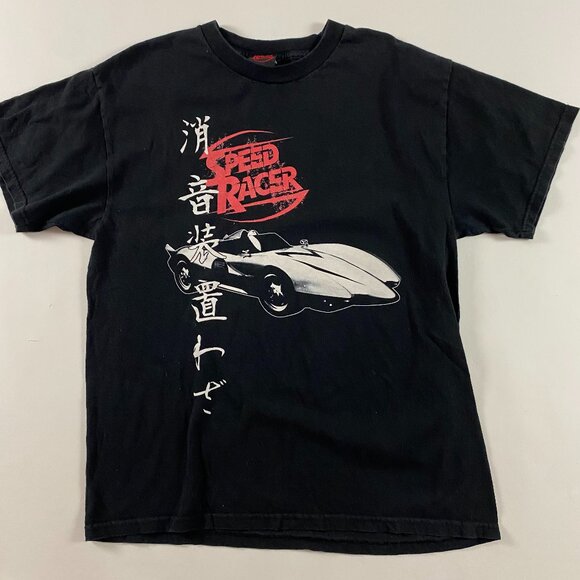 Vintage Speed Racer Movie T Shirt Men's Large Cotton Black - Picture 1 of 7